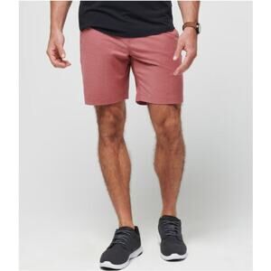 Travis Mathew Men's Heather Roan Rouge 8" Tech Chino Short Size 42